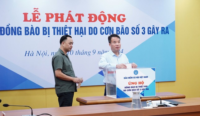 BHXH Việt Nam phát động ủng hộ đồng bào bị thiệt hại do bão số 3
