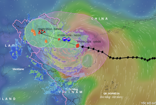 Bão số 3 sẽ đổ bộ đất liền với cường độ rất mạnh
