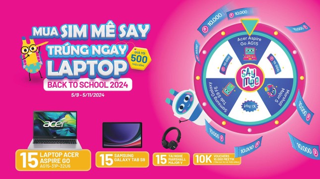 Saymee 'cháy' cùng mùa tựu trường: Laptop xịn dành tặng học sinh, sinh viên
